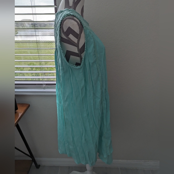 New Directions Pretty Aqua MiniDress - Picture 5 of 6